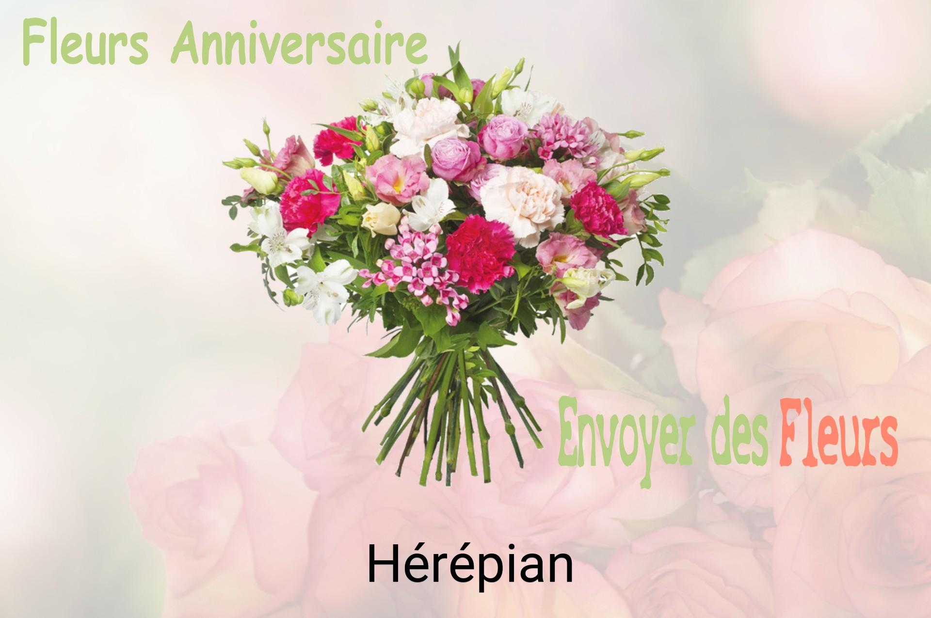 Bouquet de fleurs d’anniversaire livré à Hérépian
