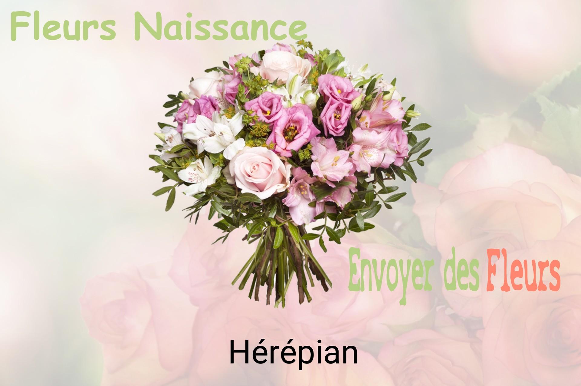 Bouquet de fleurs de naissance livré à Hérépian